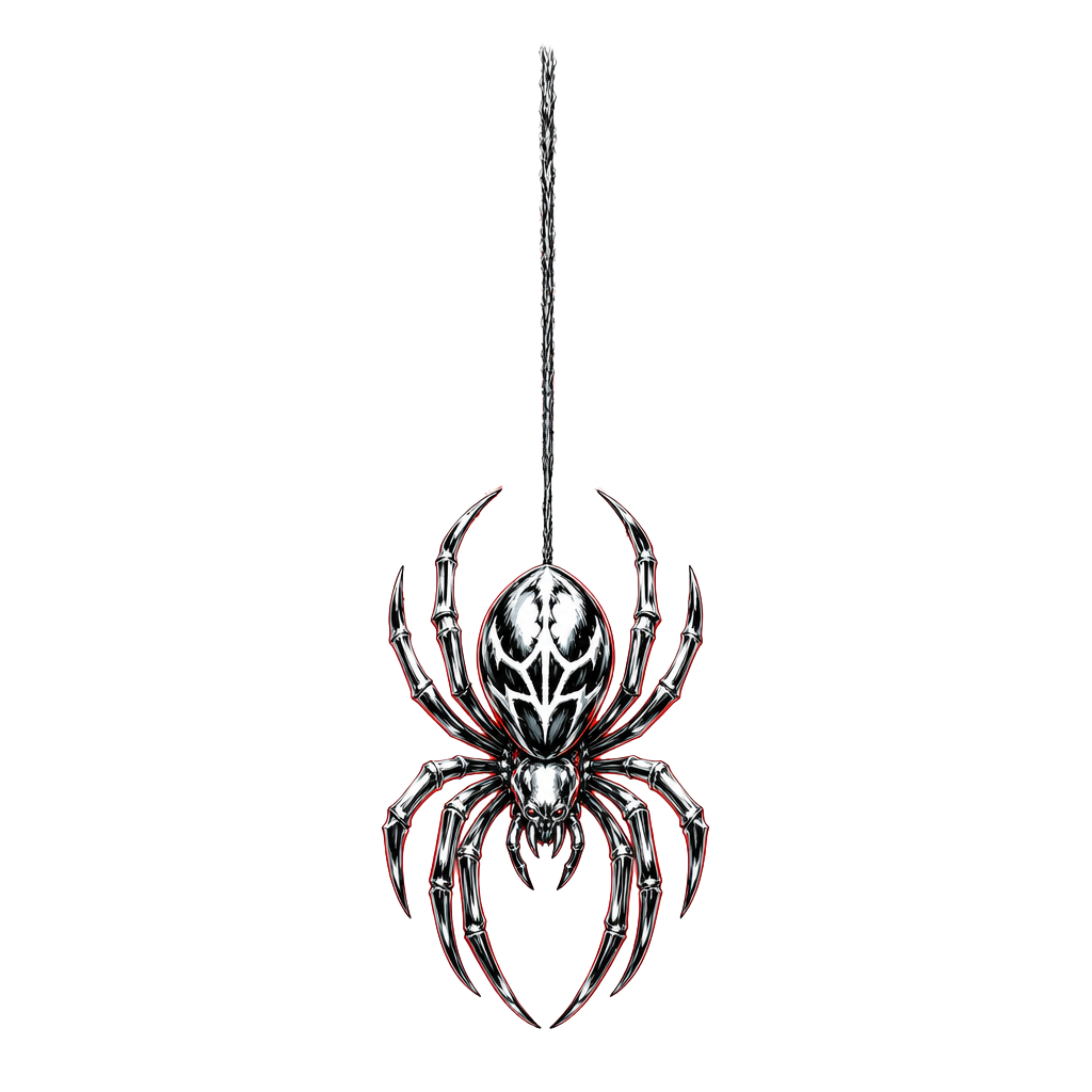Estampa Teia Rasgada da Alspider Club em PNG transparente